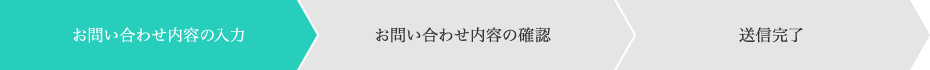 お問い合わせ内容の入力